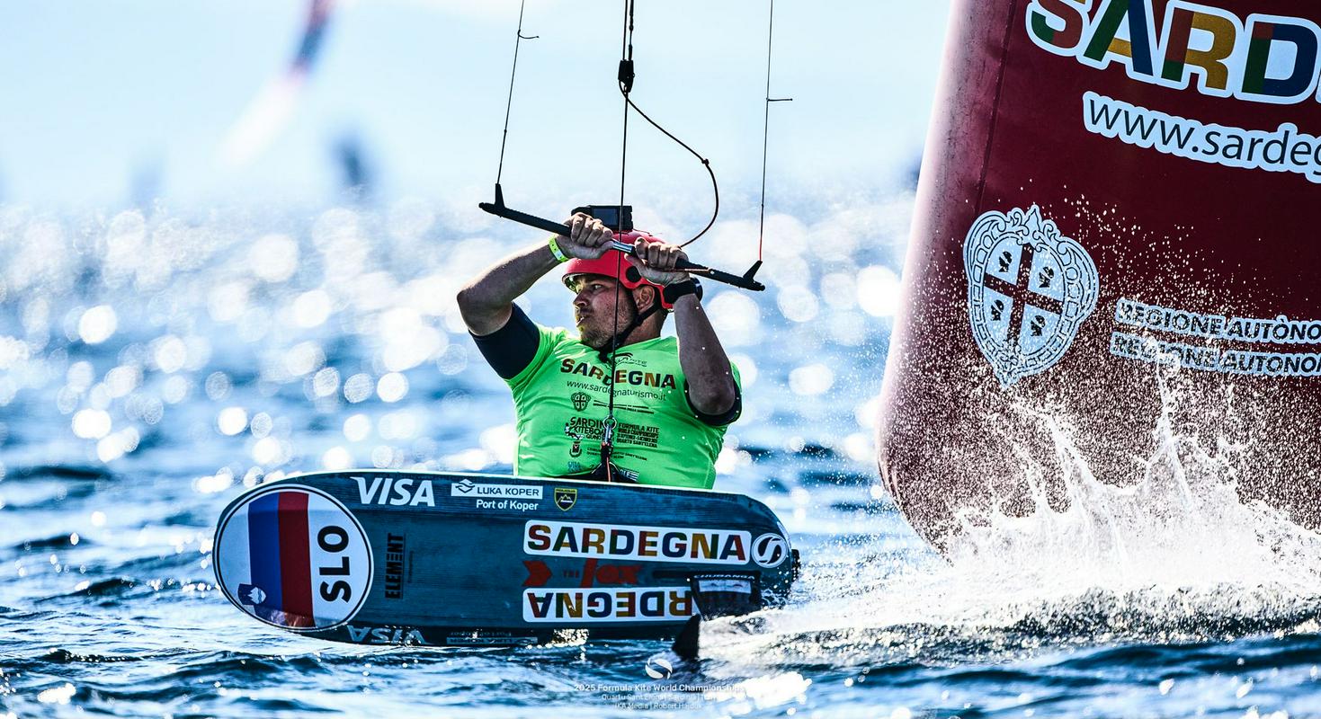 Toni Vodišek tik pod zmagovalnim odrom na SP-ju v Cagliariju