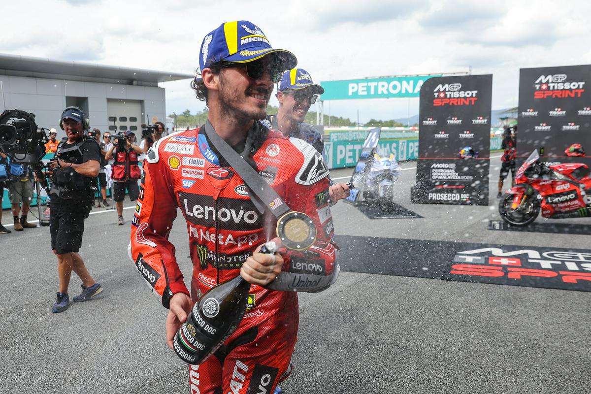 Francesco Bagnaia v Sepangu dobil sprintersko dirko