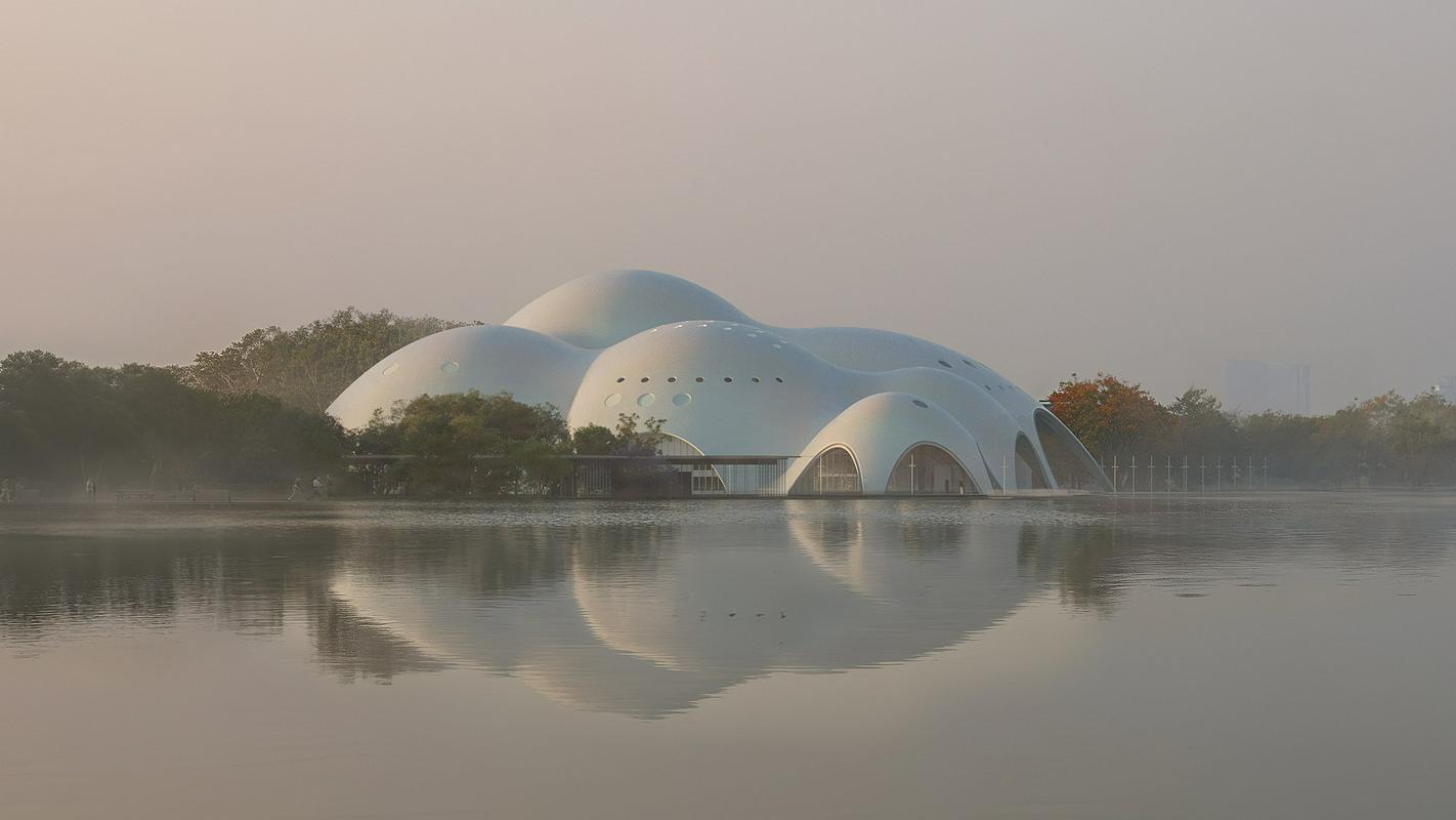 Renzo Piano v Hanoju gradi operno hišo, ki spominja na ostrigo sredi jezera