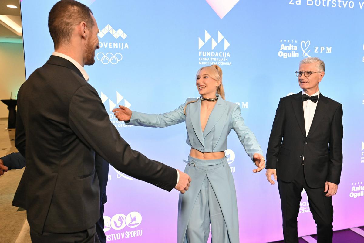 Dobrodelni večer OKS-a in ambasadorke botrstva v športu Janje Garnbret