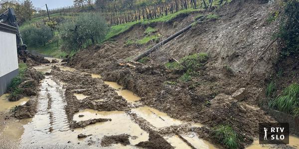 Močno deževje in plazovi na Severnem Primorskem povzročili večmilijonsko škodo
