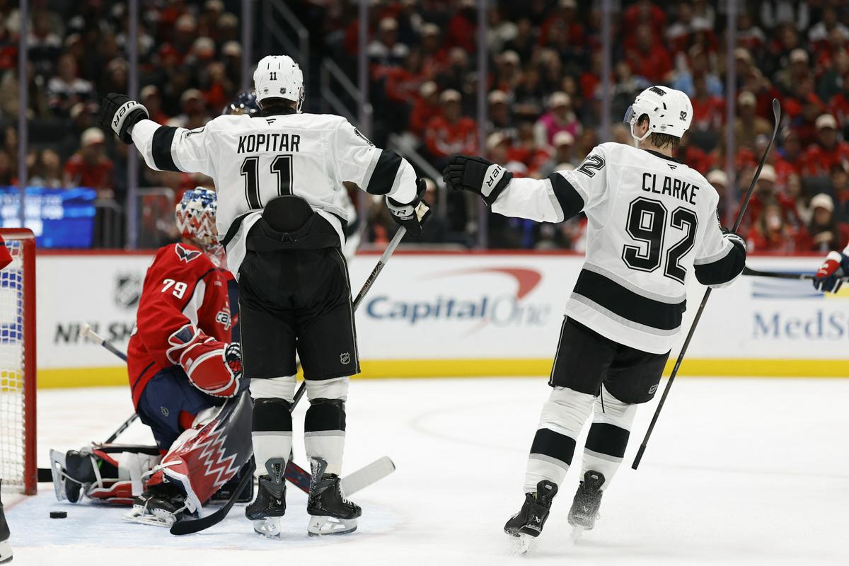 Kopitarjev gol premalo v Washingtonu, konec zmagovitega niza Kraljev