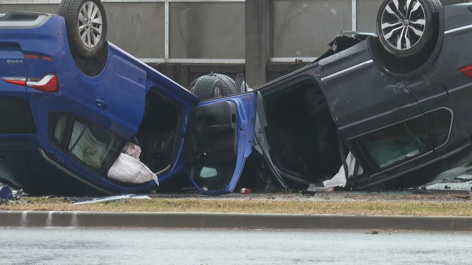 Zaradi nesreče zaprta Šmartinska cesta v križišču pri ljubljanski obvoznici