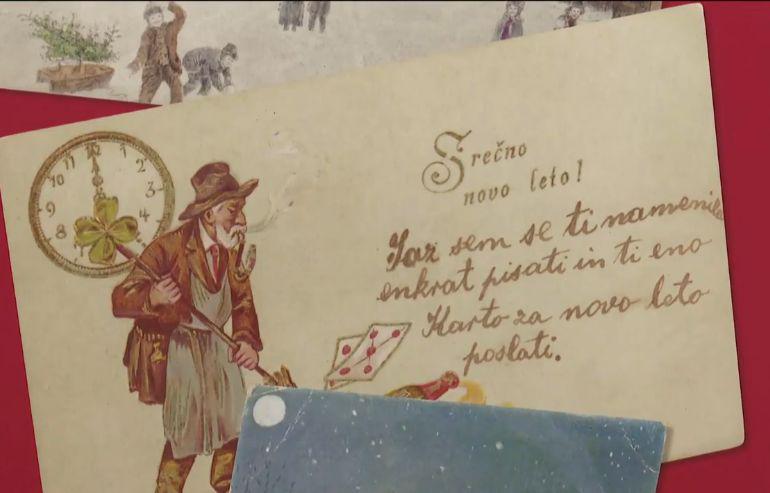 Spomin na čase, ko so si vesele praznike voščili z voščilnicami