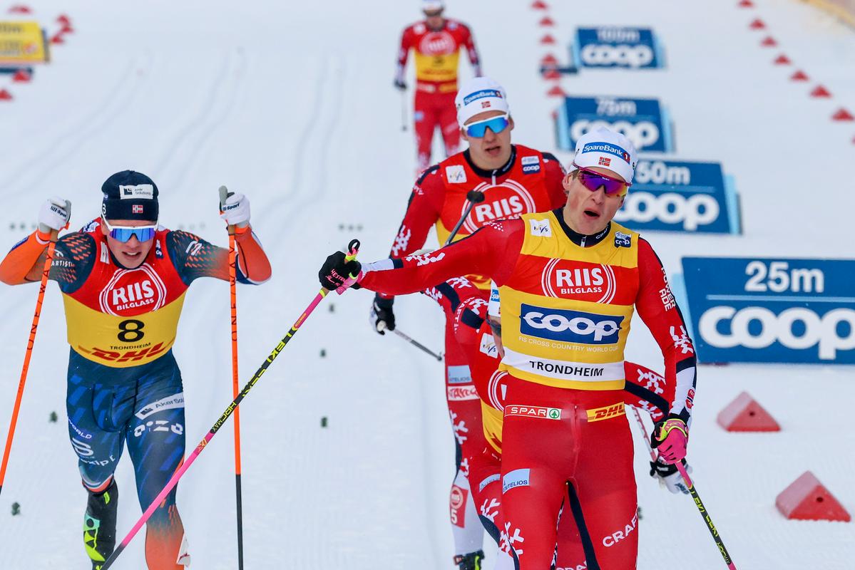 Klaebo v zanj zlatem Trondheimu do stote zmage v svetovnem pokalu!