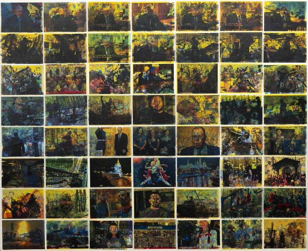 V Koroški galeriji likovnih umetnosti razstava Valentina Omana ob njegovi 90-letnici