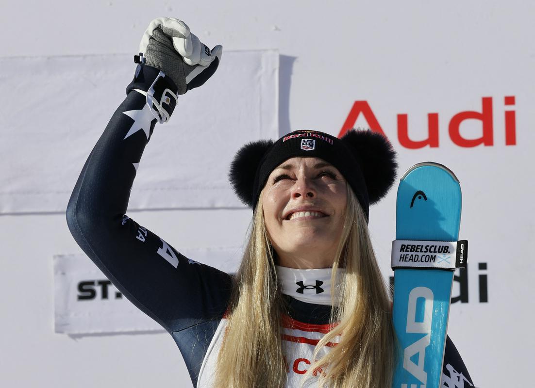 Lindsey Vonn z odlično predstavo zmagala in postavila rekord, Ilka Štuhec 14.