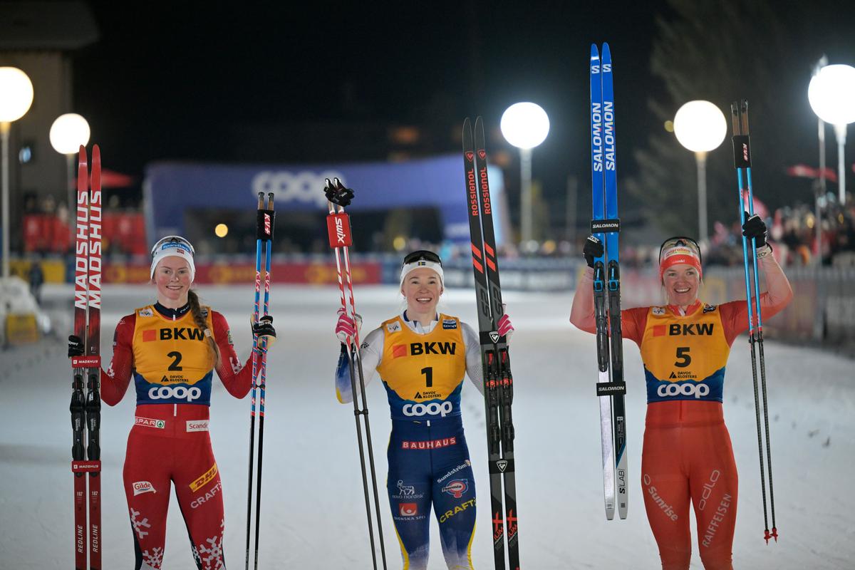 Švedinja Sundling in Francoz Chanavat zmagala v sprintu v Davosu