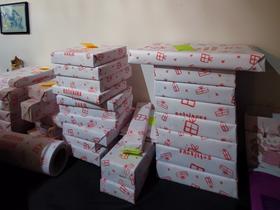 Božičkova tovarna daril v strogem centru Celja. Foto: Tanja Mojzer