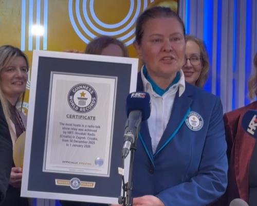 Hrvaški nacionalni radio ob stoti obletnici podrl Guinnessov rekord za največ voditeljev v etru
