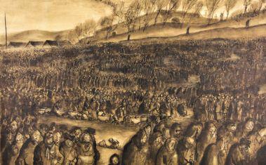 Risbe in slike, ki so jih umetniki ustvarili v težkih razmerah terezinskega geta