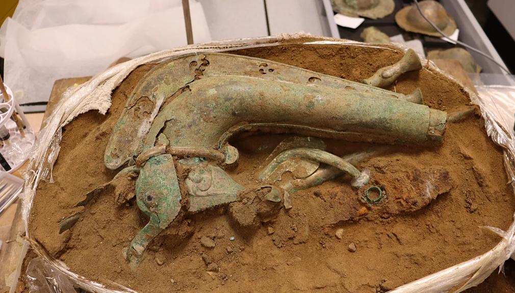 Med rutinskim arheološkim izkopavanjem na vzhodu Anglije naleteli na redki keltski bojni rog