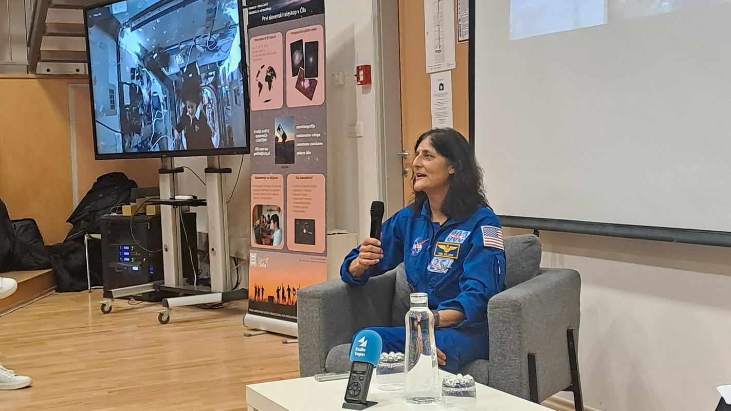 Sunita Williams: Iz vesolja sem prepoznala Piran