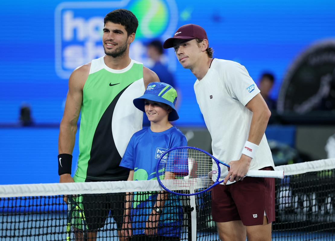 Četrtfinale Melbourna: Alcaraz – De Minaur 7:5, -:-, -:-