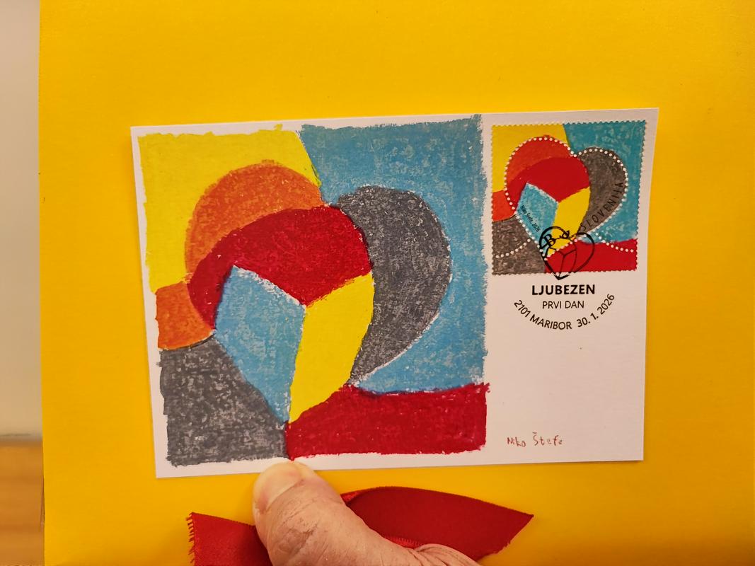 Nova poštna znamka v seriji Ljubezen izpod rok osnovnošolca Nika