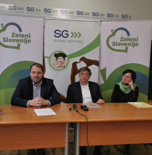 Zunajparlamentarni stranki Zeleni Slovenije in Stranka generacij skupaj na volitve