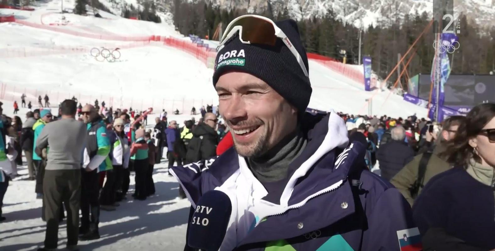 Bi se Primož Roglič spustil po olimpijski snežni strmini? 