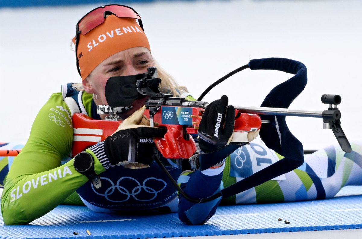 Anamarija Lampič že na prvem strelišču zgrešila štirikrat