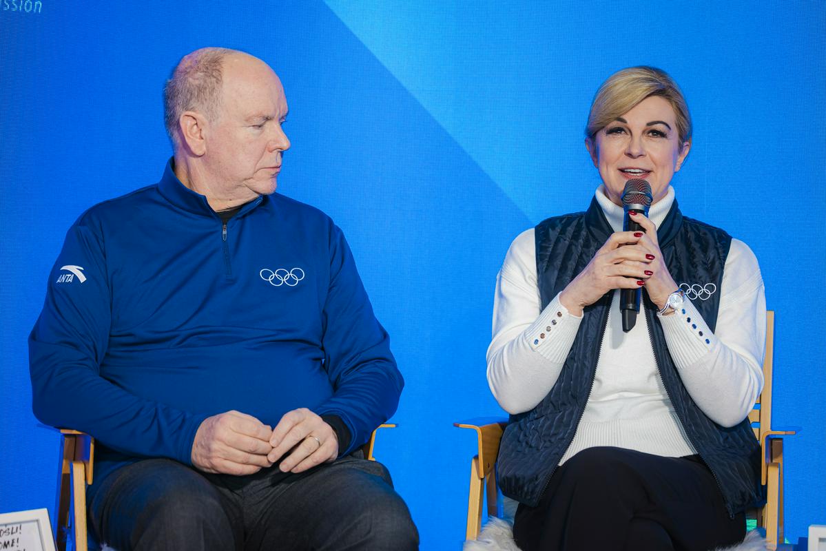 Monaški knez, nekdanja hrvaška predsednica in prvi mož FIS-a razpravljali o OI čez desetletja