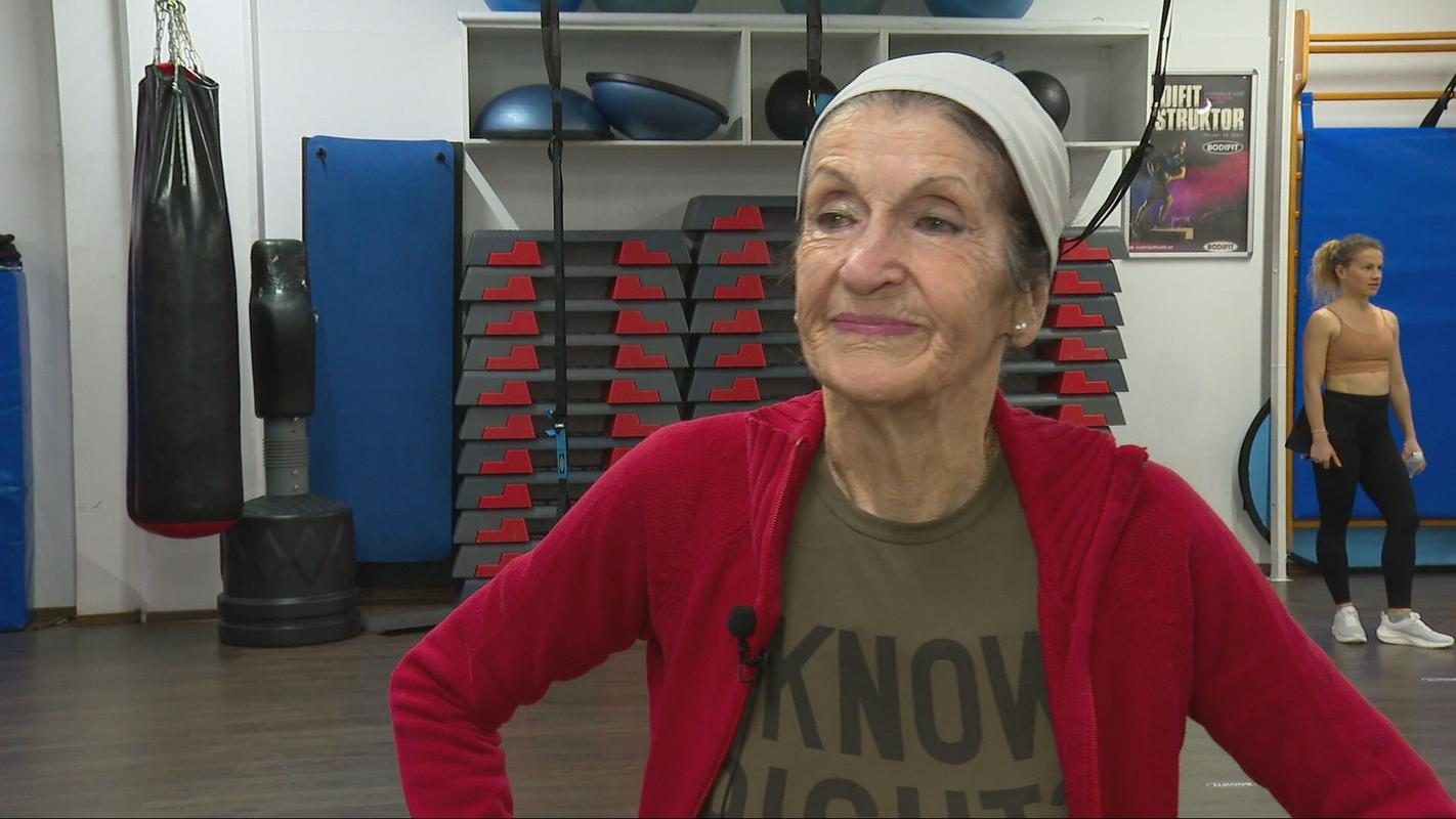 Pri 91 letih skoraj vsak dan v telovadnici