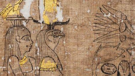 Prvič na ogled redek, pozlačen in integralen prepis Egipčanske knjige mrtvih