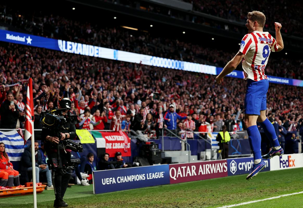 Hat-trick Sorlotha in Atletico je v osmini finala Lige prvakov; Inter - Bodø 0:0