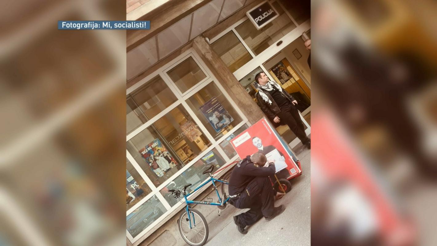 Mi, socialisti! ob deljenju letakov v Ljubljani tarča napada z nožem