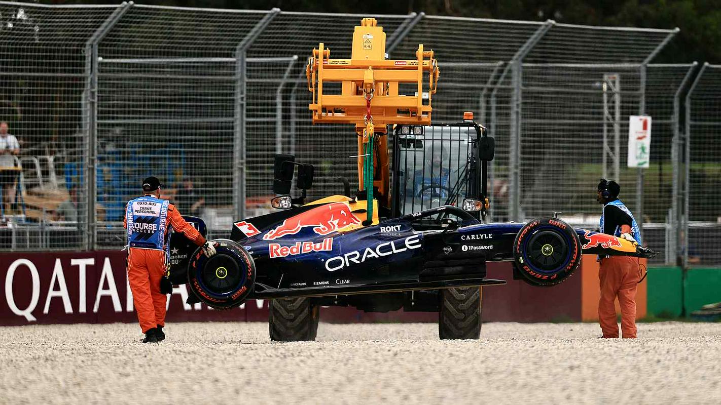 Kvalifikacije Russllu, Verstappen razbil dirkalnik v prvem delu