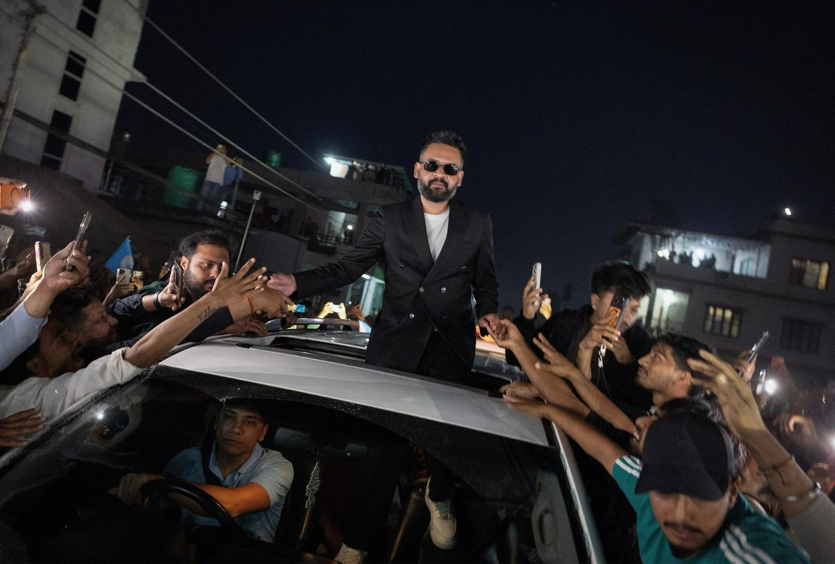 Raper Balendra Shah na dobri poti, da postane novi nepalski premier