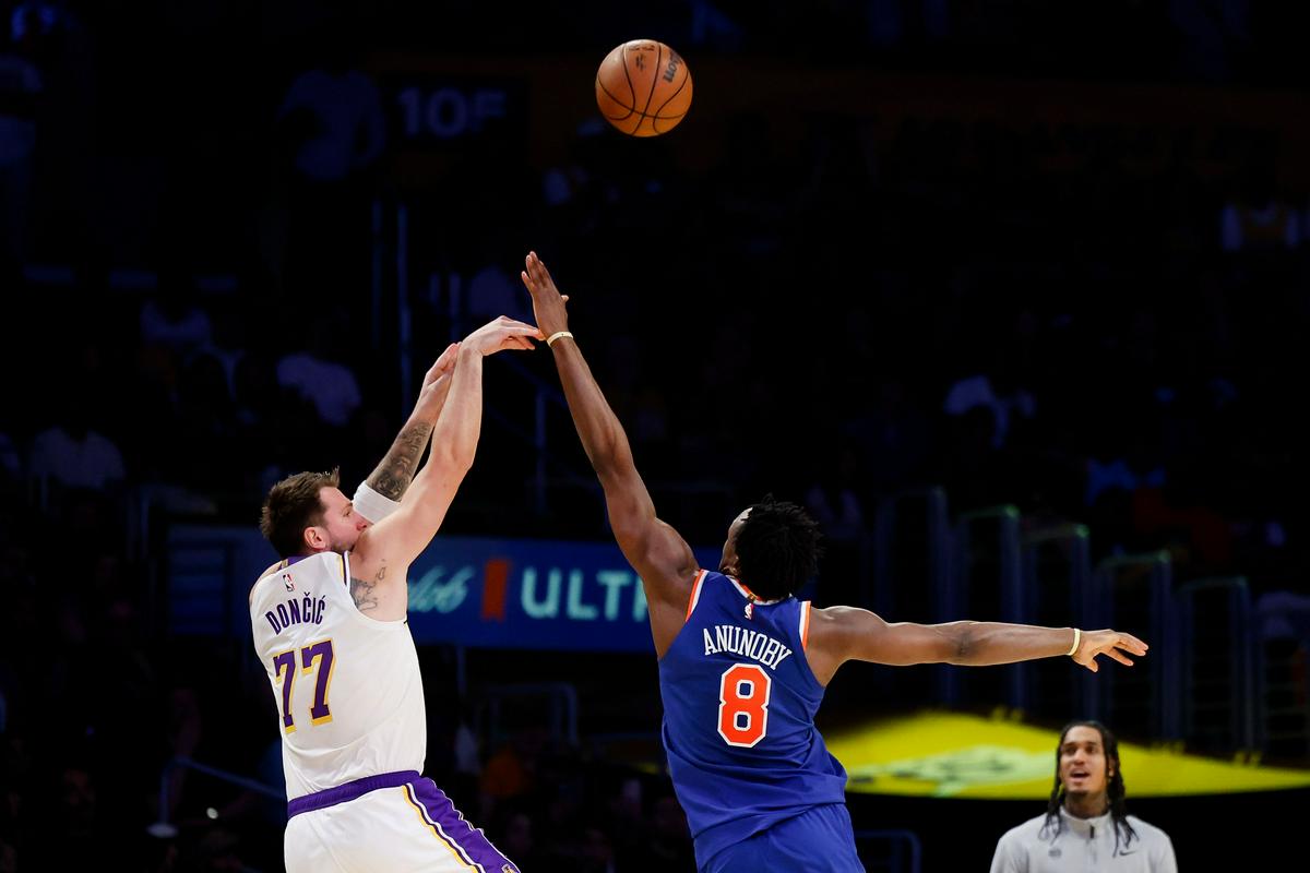 Dončić nasul 35 točk za prestižno zmago Lakersov nad New Yorkom