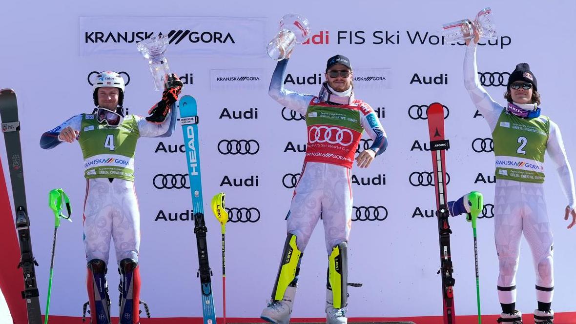 Zgodovinski slalom v Kranjski Gori − med prvim in šestim vsega ducat stotink