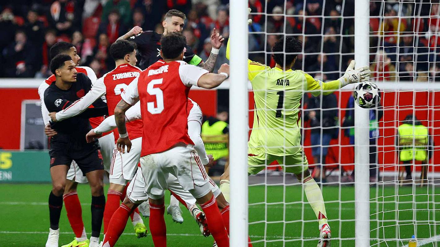 Bayer Leverkusen - Arsenal 1:0; ob 21.00: Real Madrid – Manchester City