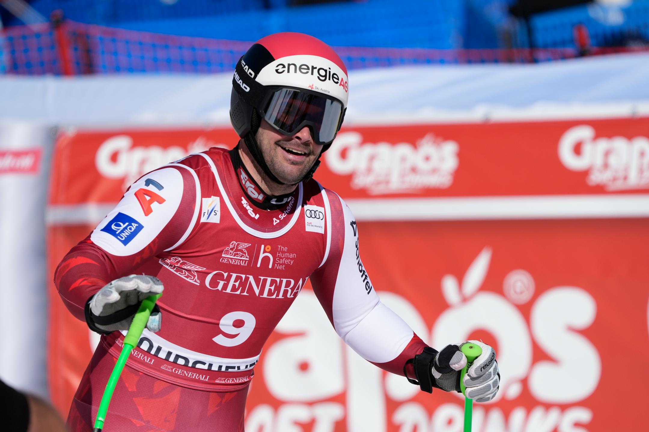 Kriechmayr prekinil avstrijsko sušo, Hrobat in Čater navdušila s sedmim in osmim mestom