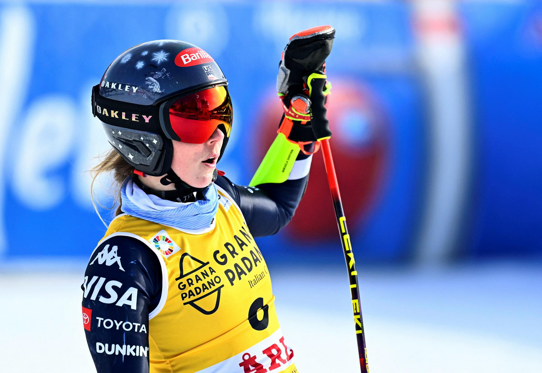 Po prvi vožnji vodi Mikaela Shiffrin, Ana Bucik Jogan 25., Nika Tomšič odstopila