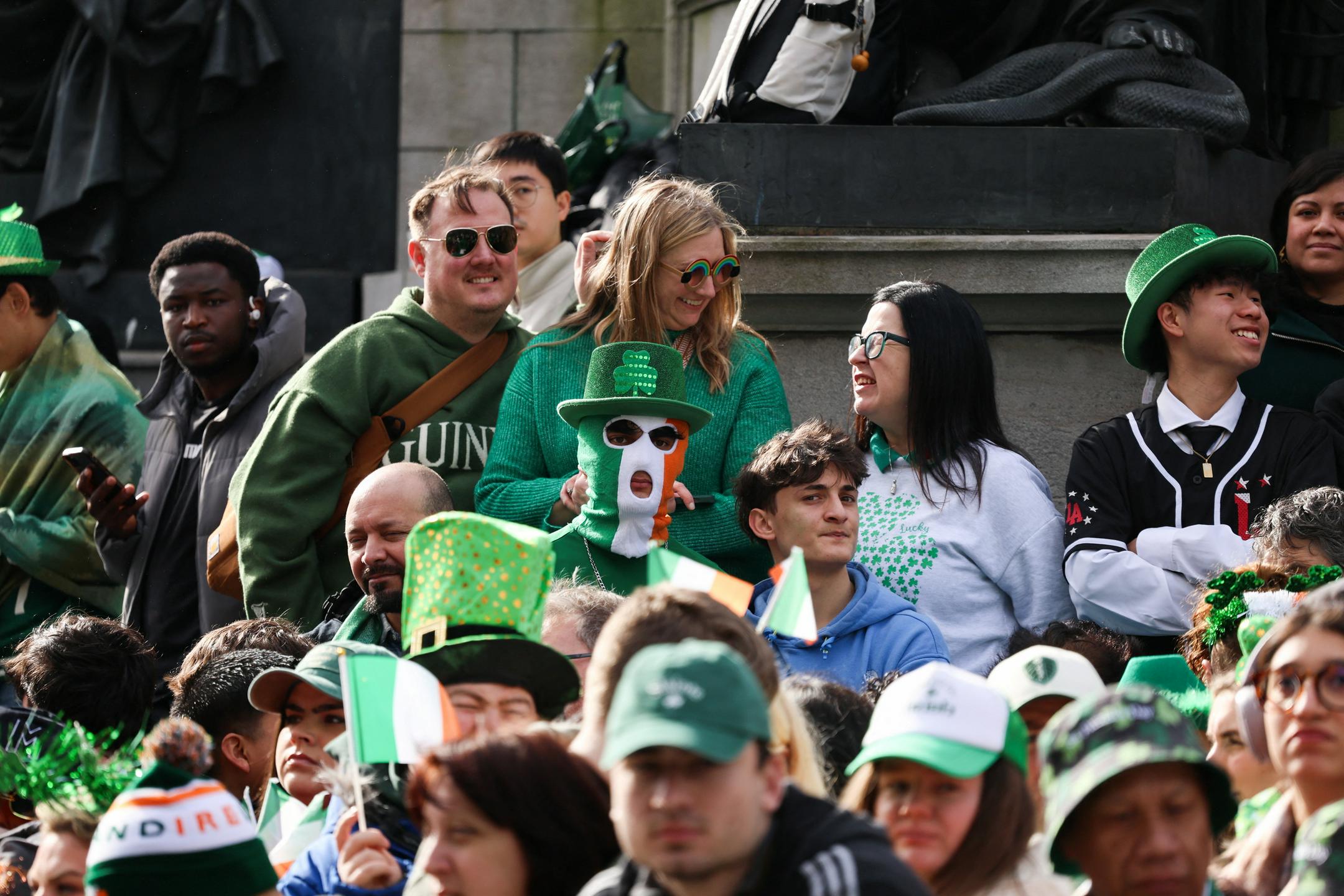 Irci so se v čast svetega Patrika prekrili z zeleno barvo