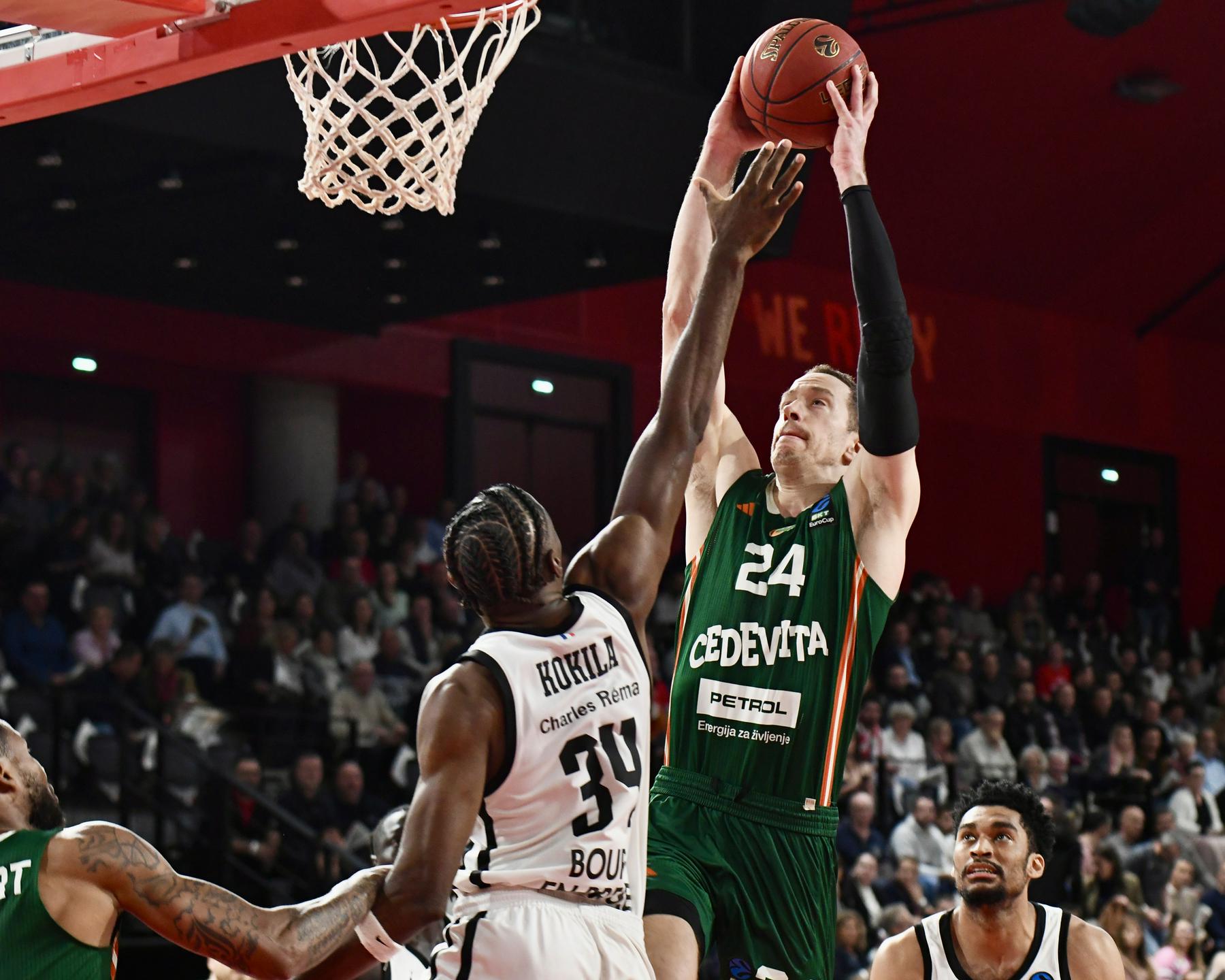 Četrtfinale Evropskega pokala: Bourg - Cedevita Olimpija 68:60 (zadnja četrtina)