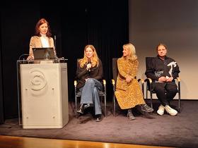 Barbara Brezavšček Stegeman, Špela Šebenik, Martina Peštaj in Mateja Vodeb. Foto: Tanja Mojzer