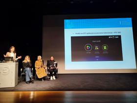 Predstavitev RTV Živ žav, RTV Čist hudo, Skit in Dostopno. Foto: Tanja Mojzer