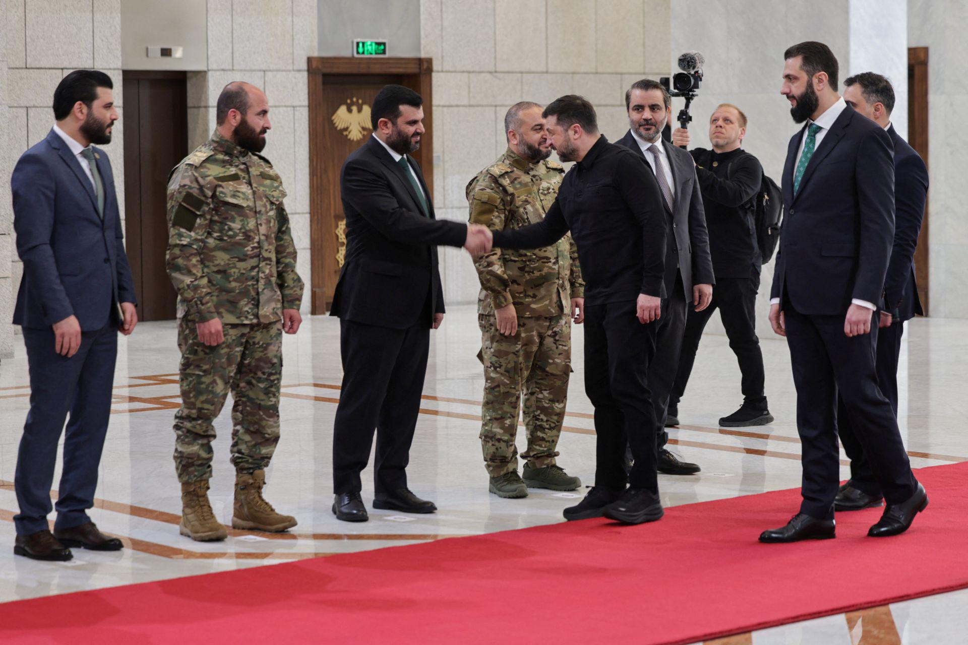 Zelenski s sirskim kolegom al Šaro poglabljal sodelovanje med državama