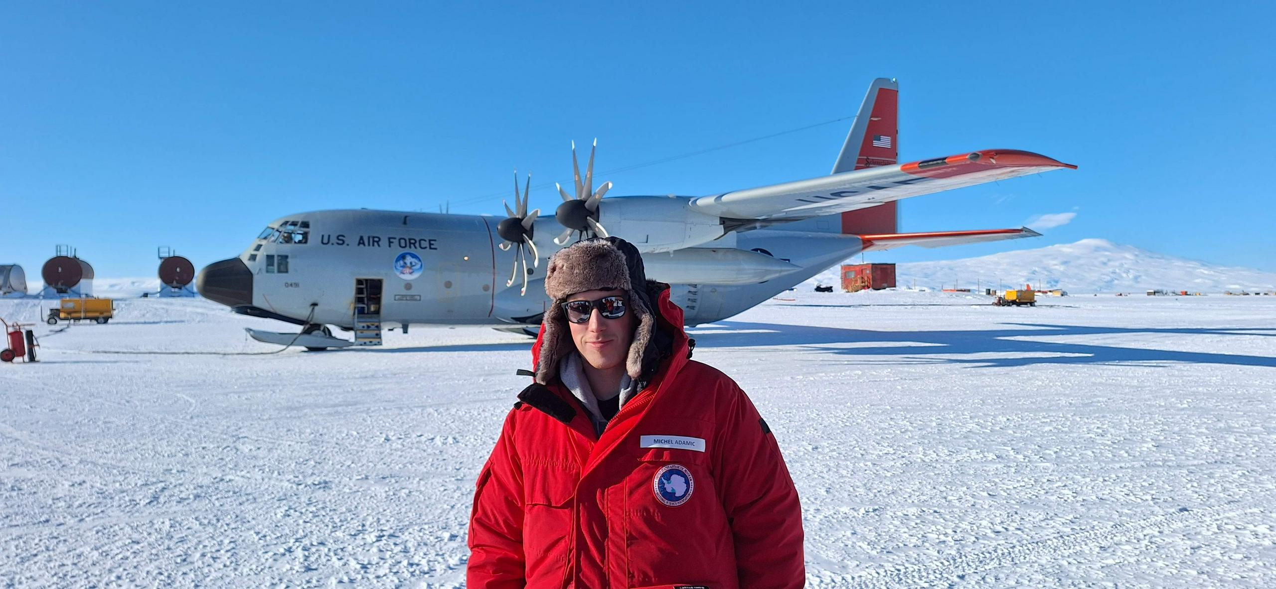 Michel Adamič, Antarktika: Prvi Slovenec, ki prezimuje na južnem tečaju