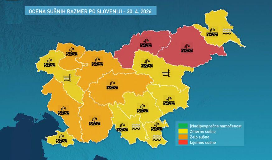 Zaradi pomanjkanja padavin kmetje opozarjajo na težave s sušo