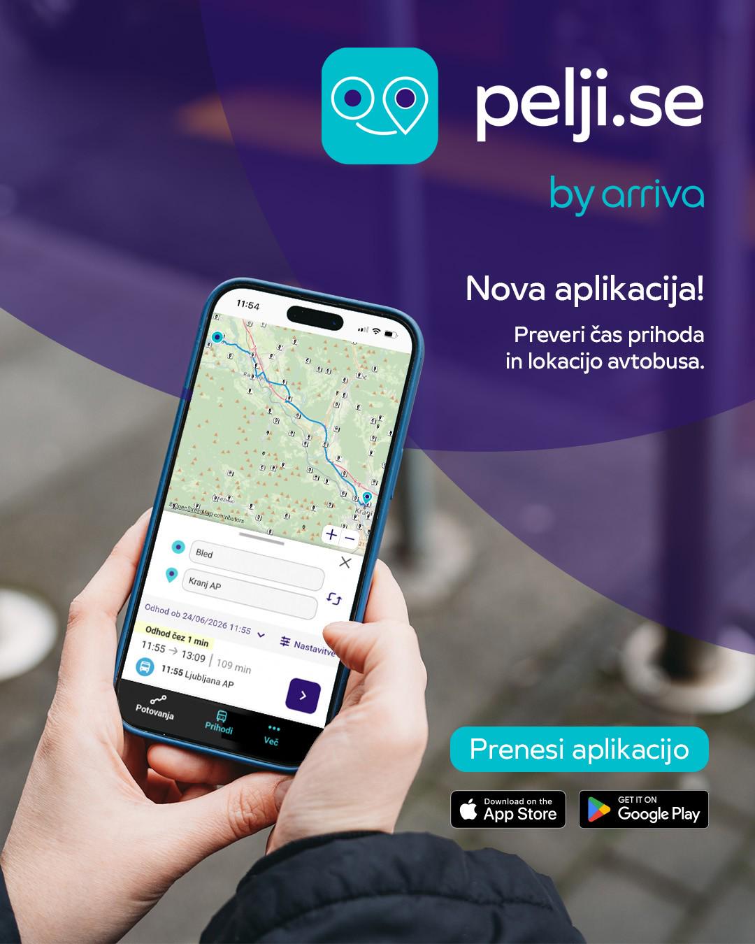 Pelji.se: Arriva predstavila aplikacijo za načrtovanje poti in preglednejše avtobusno potovanje