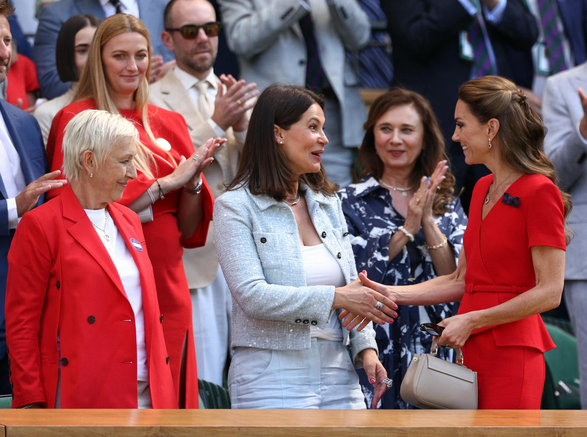 Princesi Kate v kraljevi loži družbo delale tudi Jodie Foster, Lily Collins in Marija Šarapova