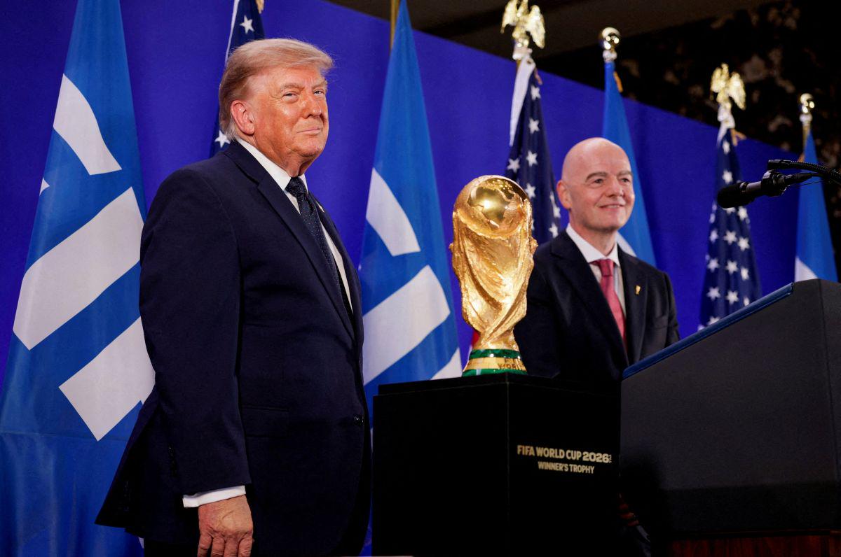 Infantino in Trump enotna: Takšnega dogodka človeštvo še ni doživelo