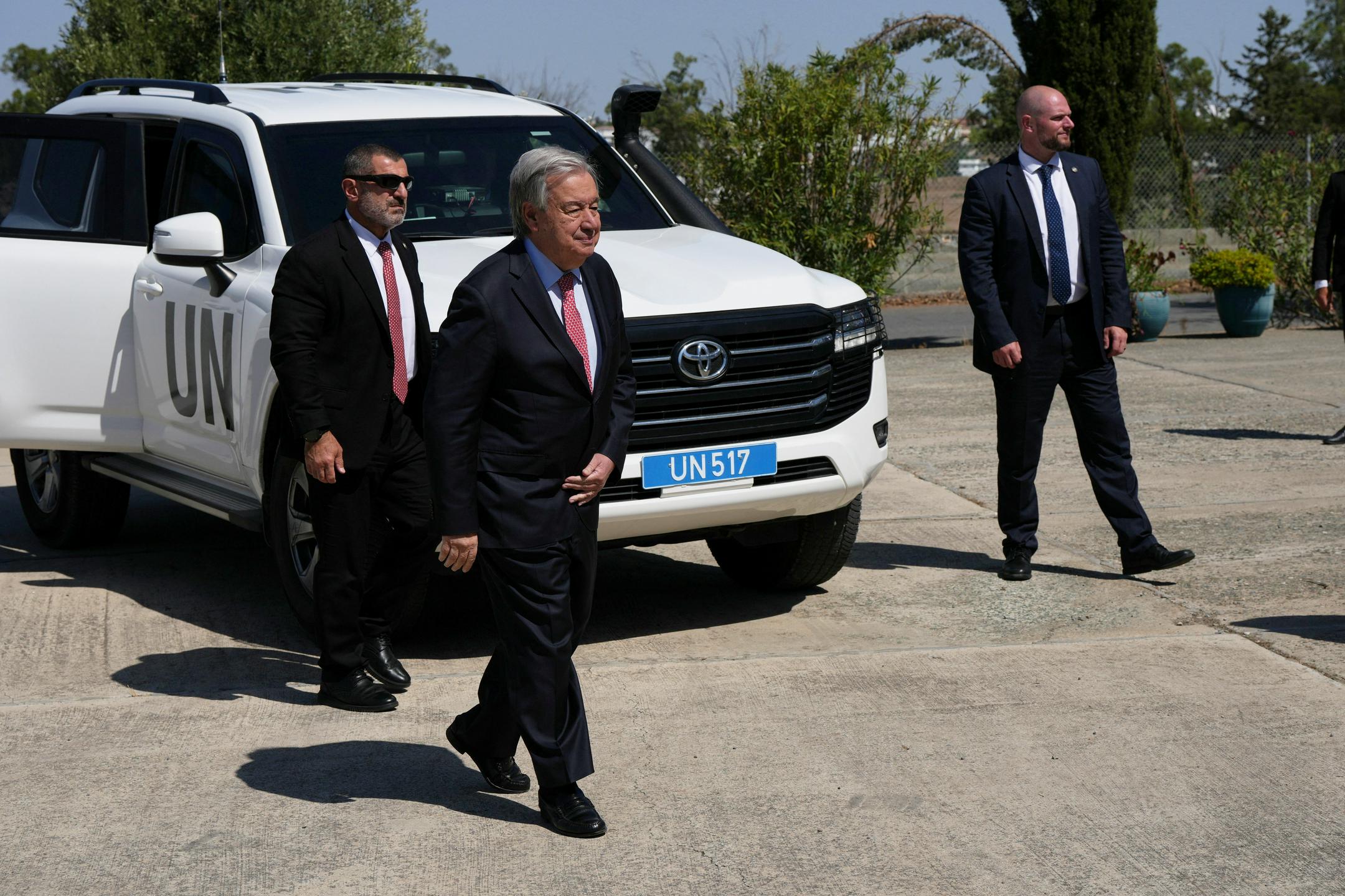 Guterres obiskal Ciper. Govoril je s predsednikoma grškega in turškega dela otoka.