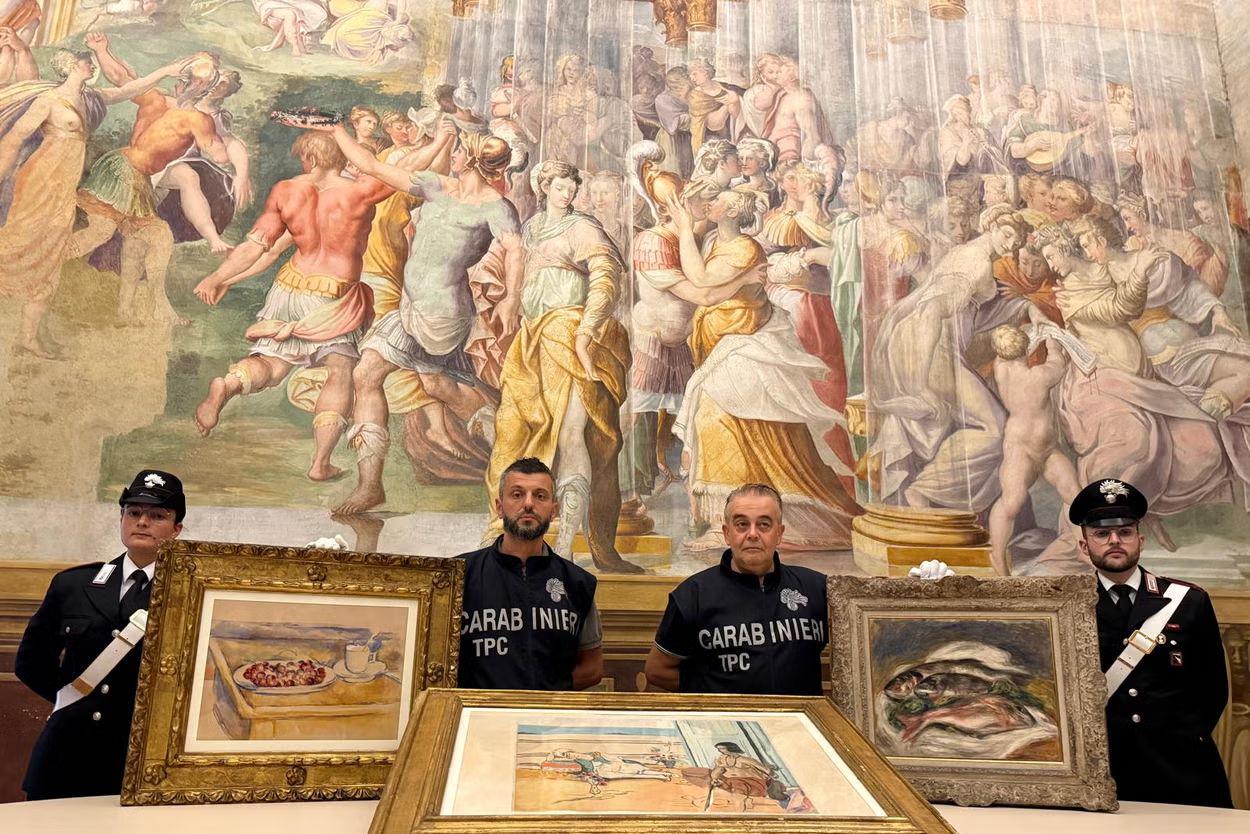 Italijanski policisti blizu Parme našli ukradene umetnine Cezanna, Matissa in Renoirja