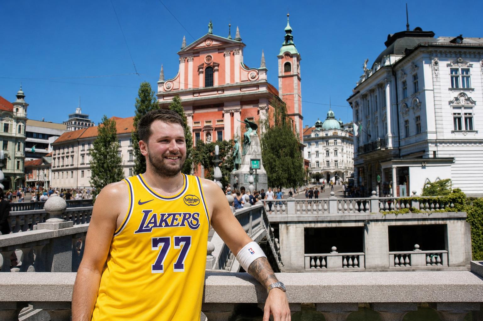 Slovenija ob obisku Lakersov na radarju svetovnih medijev