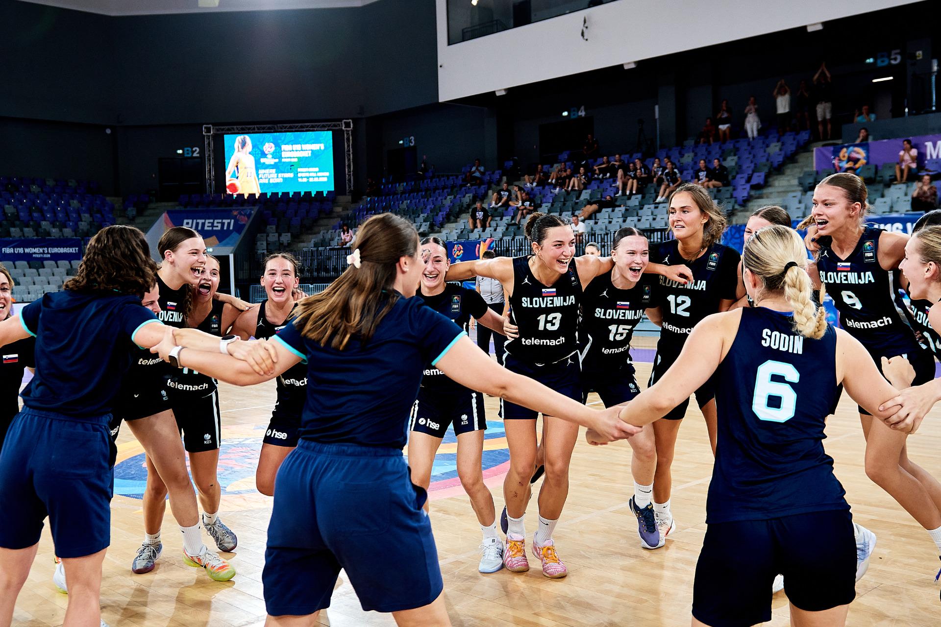 Slovenke do 16 let v finalu evropskega prvenstva