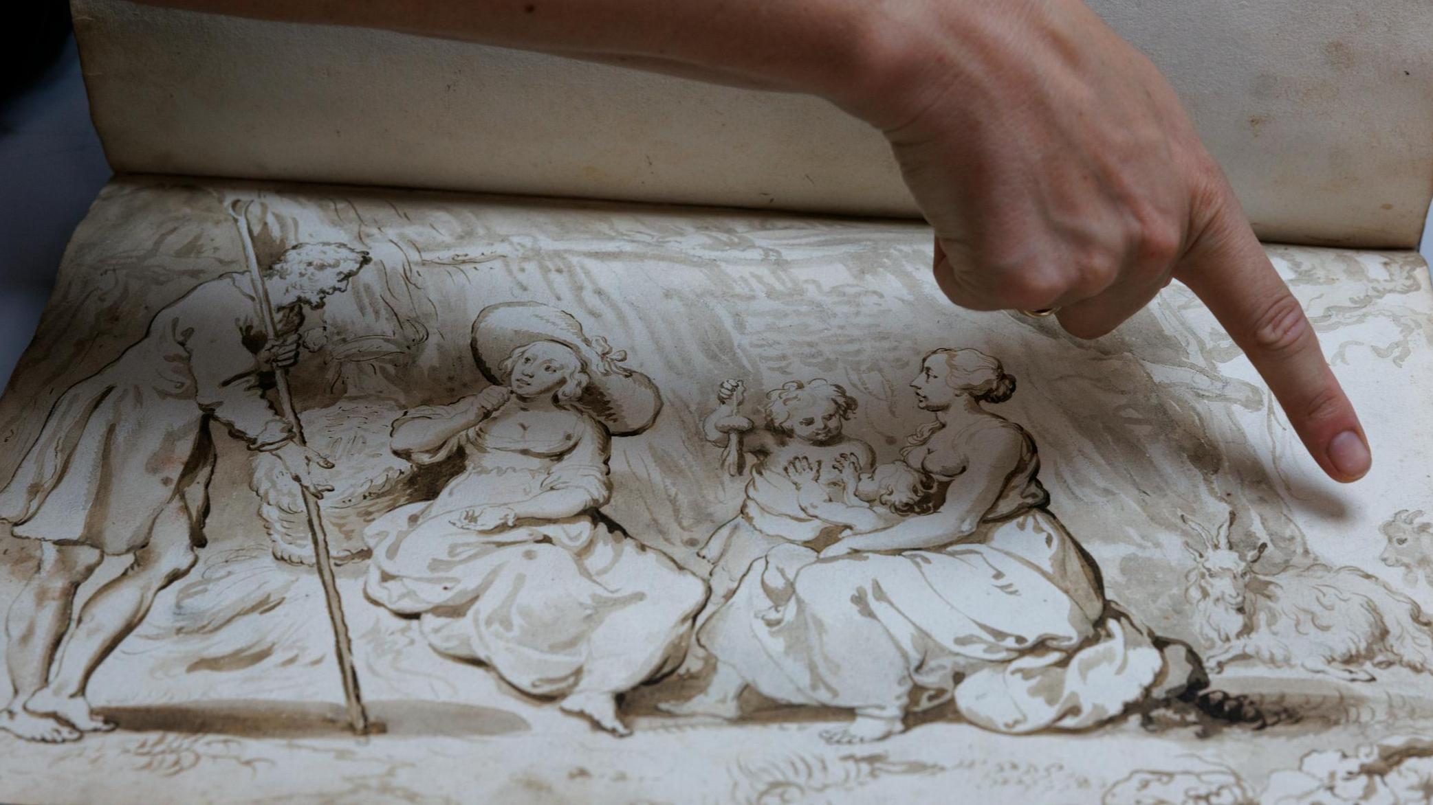 Rijksmuseum v dar prejel redko knjigo z risbami pozabljenega nizozemskega mojstra Uylenburgha