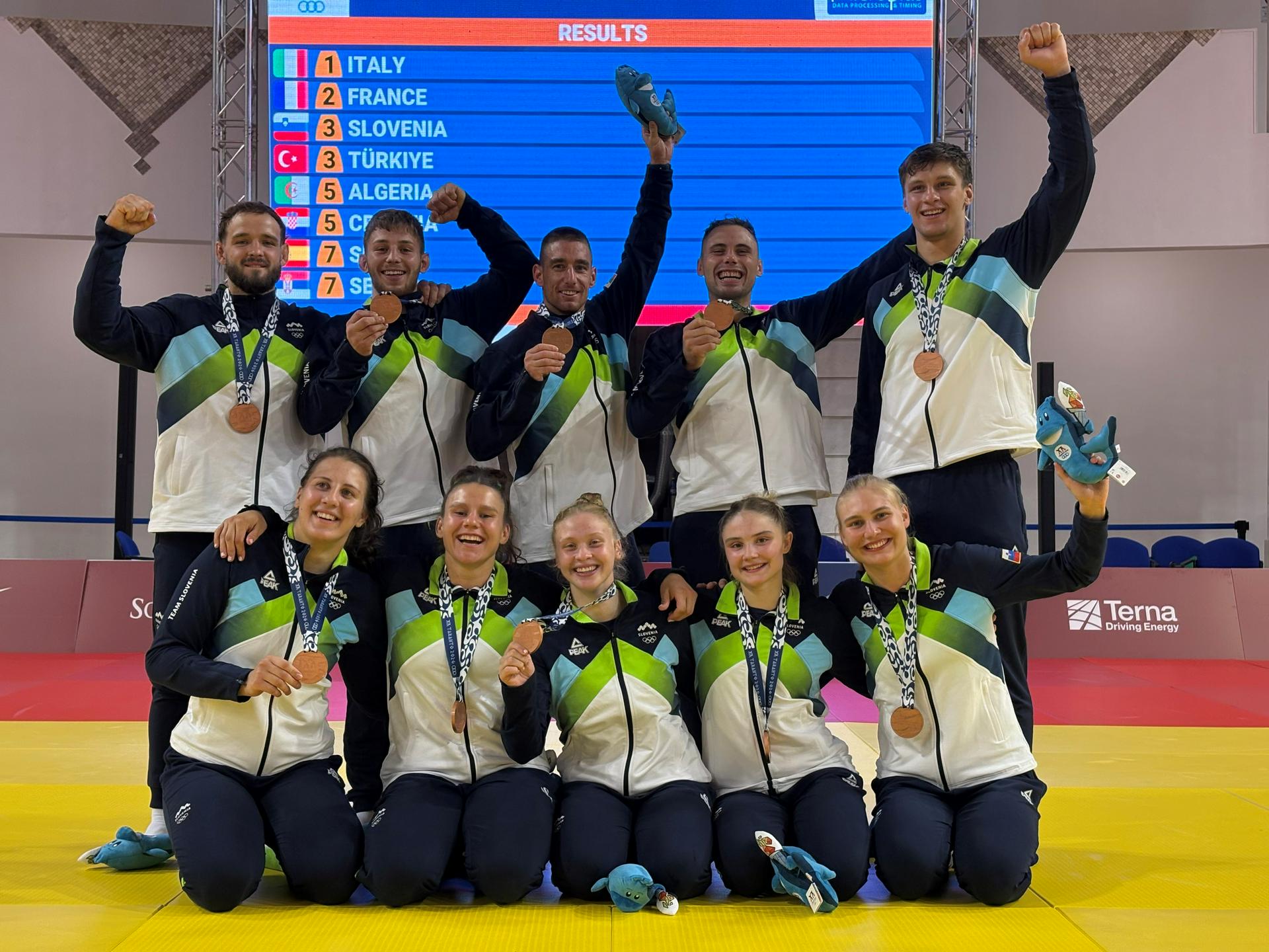 Mešana judo ekipa bronasta na sredozemskih igrah